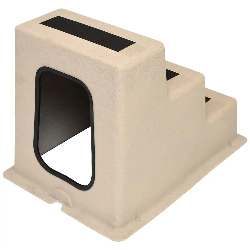 Taylor Made craft Dock Step 44300 | Triple Tread Sandstone Polyethylene