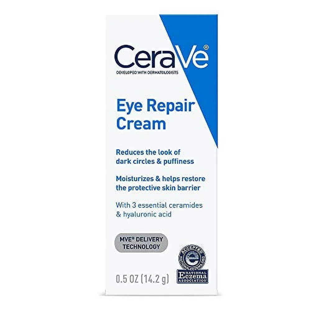 Cerave Eye Repair Cream Delicate Skin Barrier Replenish Ceramides, 0.5oz