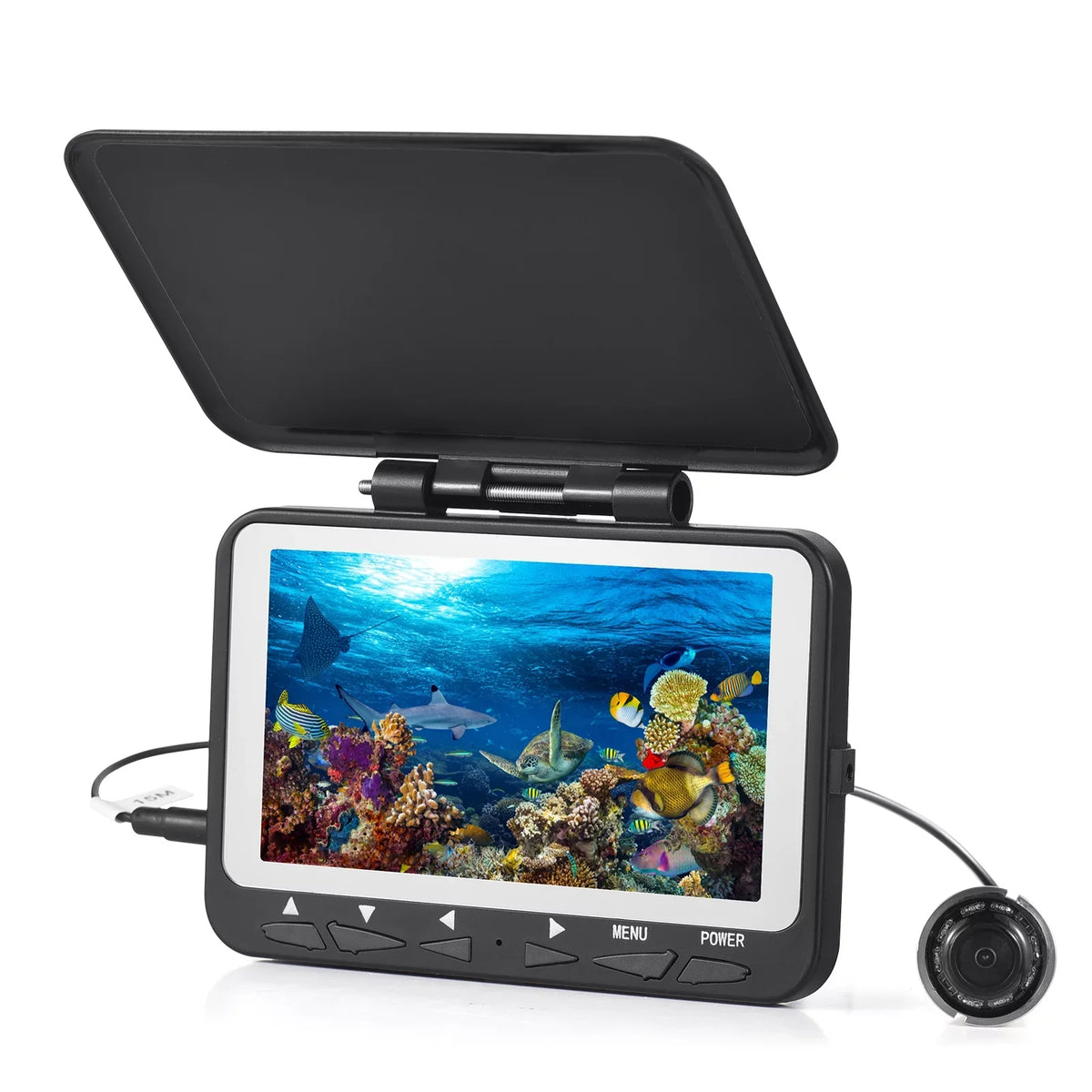 1200TVL Underwater Fishing Camera Fish Finder, 4.3'' LCD , Night Vision, Ice vessel Fishing