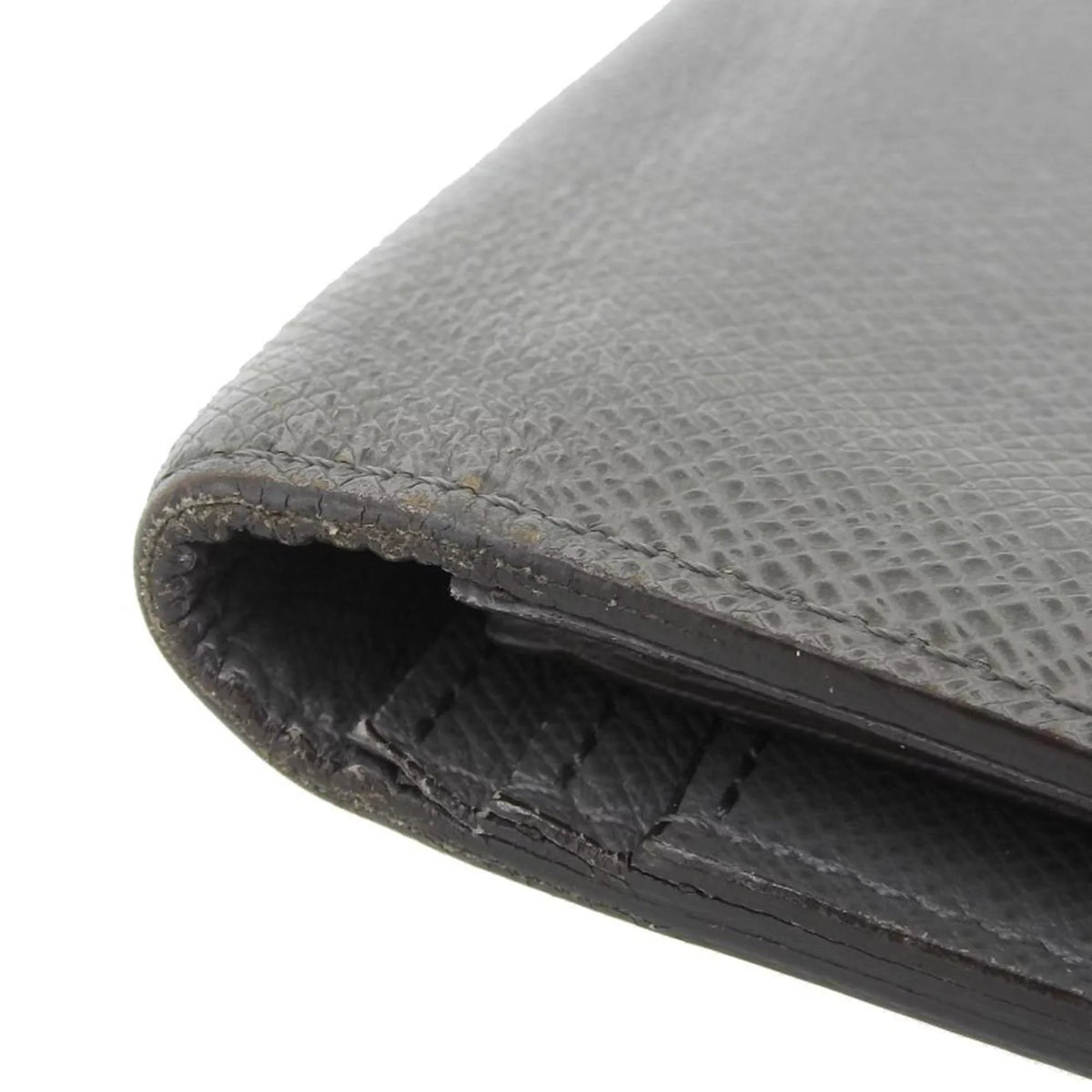 Pre-Owned Louis Vuitton LOUIS VUITTON Taiga Portefeuille Brother Bifold Long Wallet Glacier M32653 (Good)