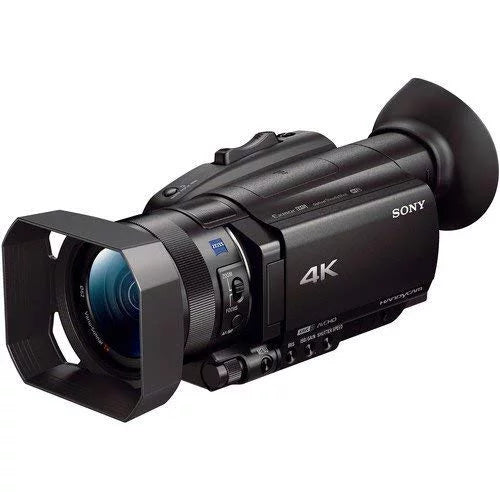 Handycam FDR-AX700 4K HD Video Camera Camcorder + 2 extra Batteries and Charger + 128GB Memory Card + Hard Case + M