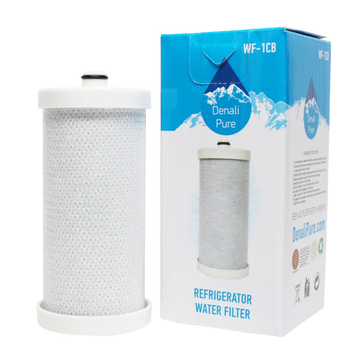 5-Pack Replacement for Kenmore / Sears 25351624104 Refrigerator liquid Filter - matching with Kenmore / Sears 46-9910 Fridge moisture Filter Cartridge - Denali Pure Brand