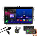JMANCE 9 inch Android Car GPS Navigation for VW Volkswagen Golf Polo Tiguan Passat Jetta with  Carplay Android Auto BT WiFi RDS DSP FM with Backup Camera