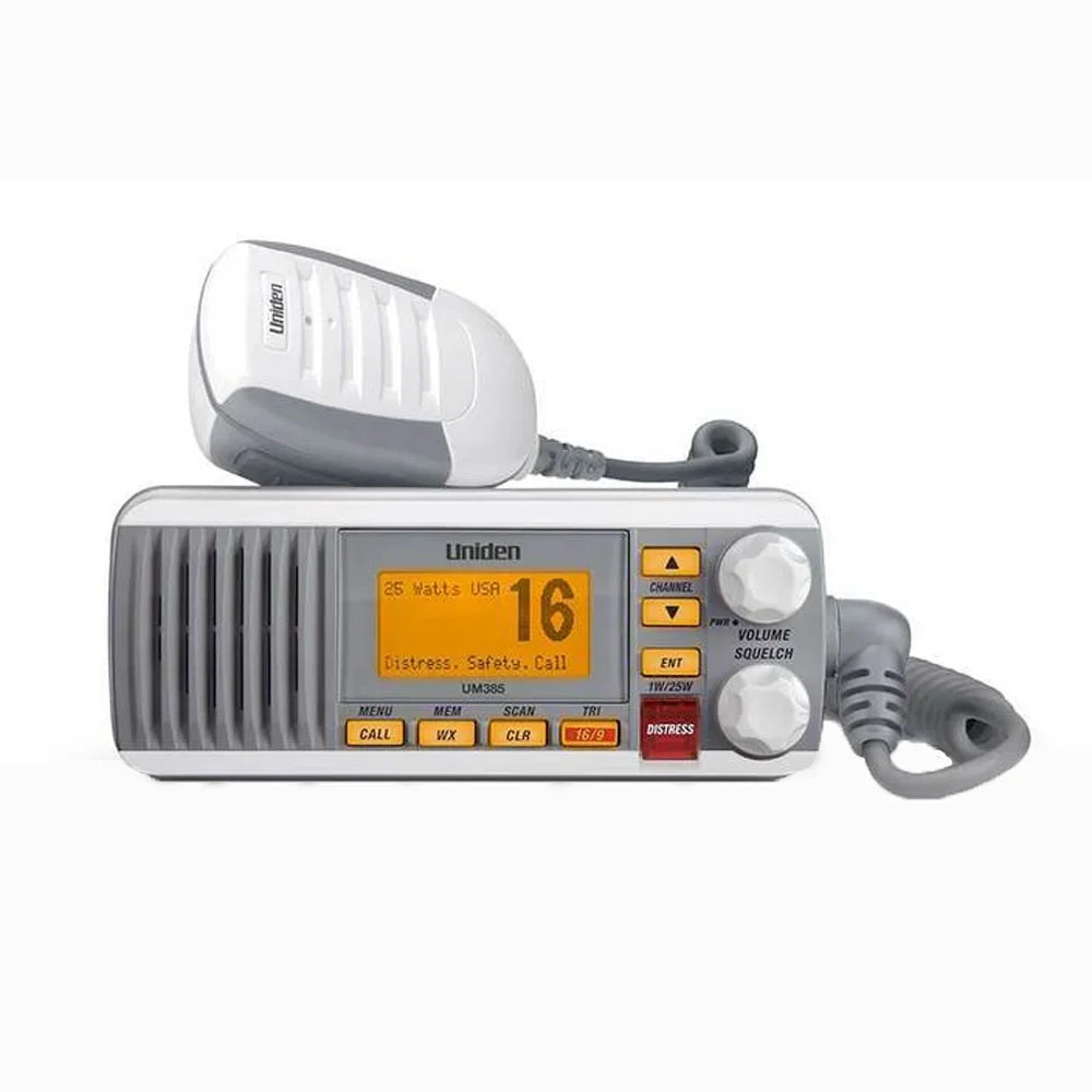 Uniden 25 Watt Fixed Mount Marine Radio with DSC, White