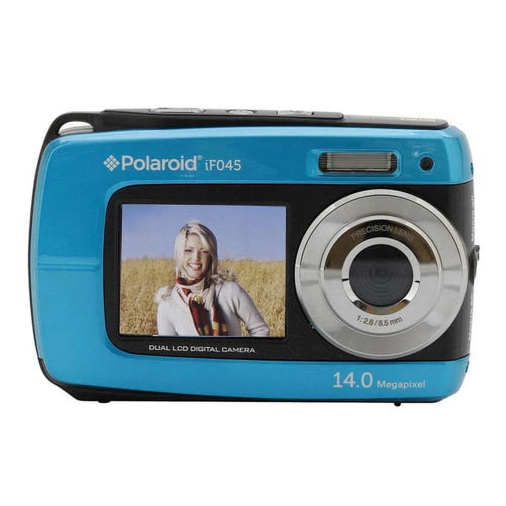 Polaroid IF045-BLUE Dual Screen moisture Proof Camera