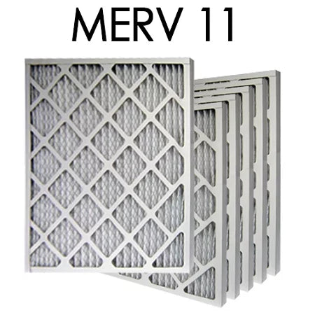 16x16x1 MERV 11 Pleated Air Filter 6PK | 15.5x15.5x.75 - Actual Size