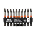 T20 Impact Bit Clip Torx Industrial Screwdriver Bit - Recyclable - Pack of 10. 2 in