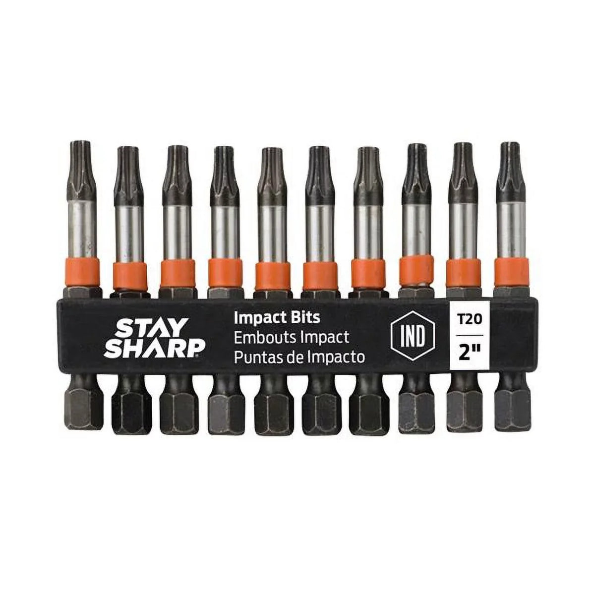T20 Impact Bit Clip Torx Industrial Screwdriver Bit - Recyclable - Pack of 10. 2 in