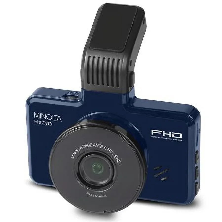 MNCD370 12MP Full HD 3" LCD Screen Dash Camera, Blue