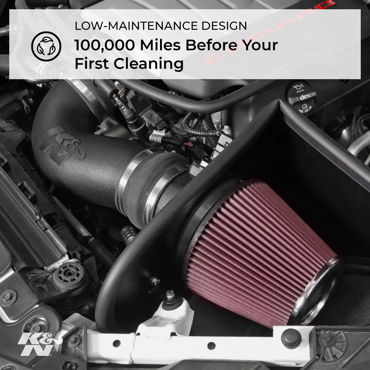 K&N Cold Air Intake Kit: High Performance, Guaranteed to Increase Horsepower: 50-State Legal: 2003  (Crown Victoria)57-2553