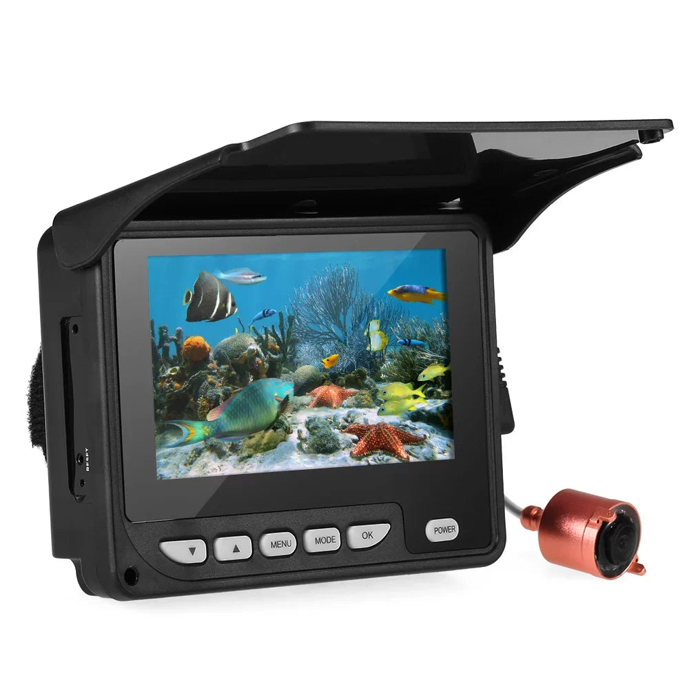 moobody 4.3 Inch Portable Underwater Fishing Camera Fish Finder Waterproof Night Vision Ice ship Fishing Camera 20M Cable with Carry Bag