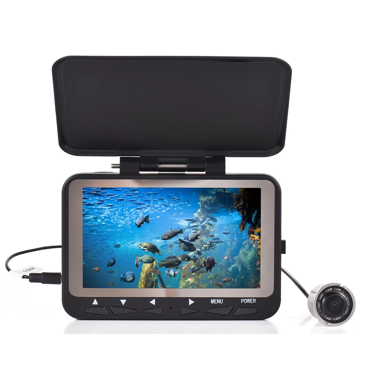 1200TVL Underwater Fishing Camera Fish Finder, 4.3'' LCD , Night Vision, Ice vessel Fishing