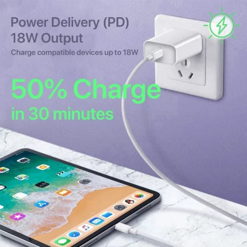 6ft USB-C Cable PD Type-C 18W Fast Home Charger w Holster Rugged Case Belt Clip for  K92 5G, Harmony 4 - Lively Jitterbug Smart3 - Motorola One Zoom, Moto Z4 Z3 Play Z2 Play Force