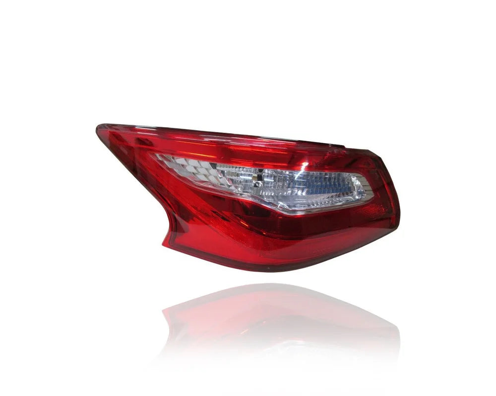 Tail Light Assembly - matching/Replacement for '18-18 Nissan Altima Sedan S/SV/SL - Outer On Body, Standard Red Lens - Pair, Left Driver + Right Passenger Set - 265509HU0A, 265559HU0A CAPA