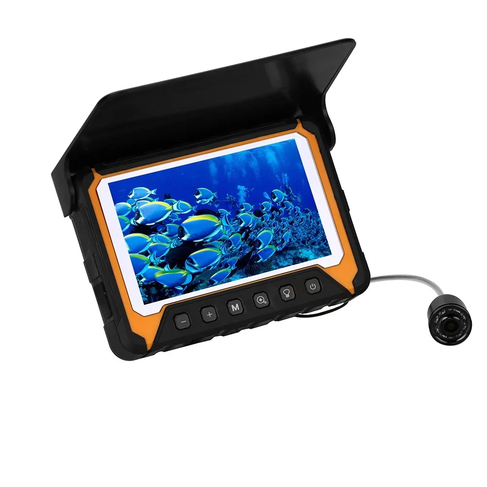 Underwater Fishing Camera 5in LCD , 120° Wide Angle, 500,000 Pixels, 8 Pcs IR Night Vision Suitable for River/Ice Fishing