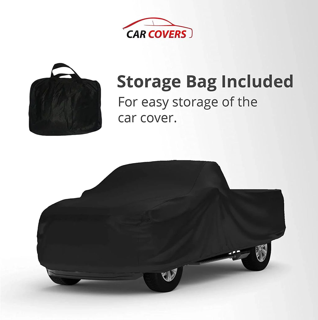 Indoor Truck wrap suitable with 2020 Chevrolet Silverado 2500 Crew Cab, 8 Ft Bed - Black Satin - Ultra Soft Indoor Material - Keep Vehicle Looking Between Use - Includes Storage Bag