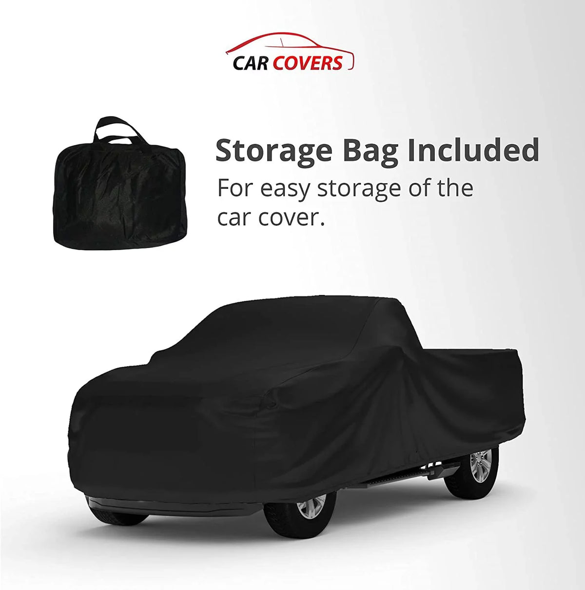 Indoor Truck wrap suitable with 2020 Chevrolet Silverado 2500 Crew Cab, 8 Ft Bed - Black Satin - Ultra Soft Indoor Material - Keep Vehicle Looking Between Use - Includes Storage Bag