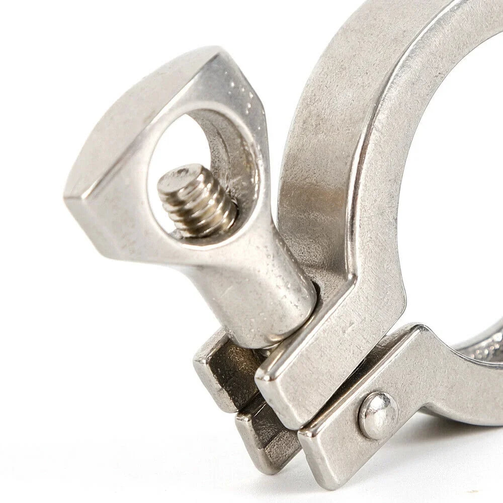 10PCS Stainless Steel Quick-loading Clamp for Machine Tools，Ships, Sewage Treatment moisture Oil Gas for Soft or Hard Pipe Links