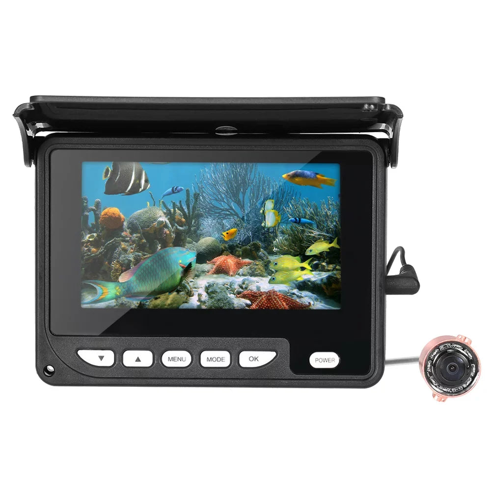 moobody 4.3 Inch Portable Underwater Fishing Camera Fish Finder Waterproof Night Vision Ice ship Fishing Camera 20M Cable with Carry Bag
