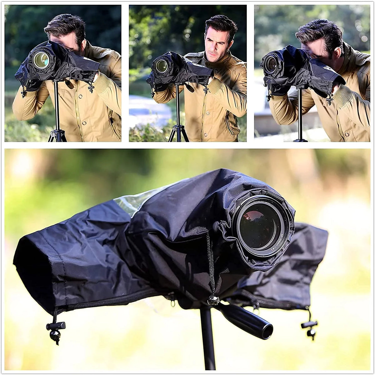 Professional Waterproof Camera Rain shield Rain Coat for    Fujifilm and More DSLR Mirrorless Cameras
