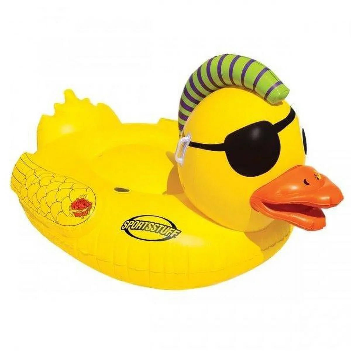 Airhead AHPF3019 Punk Duck Inflatable Pool Float, Yellow