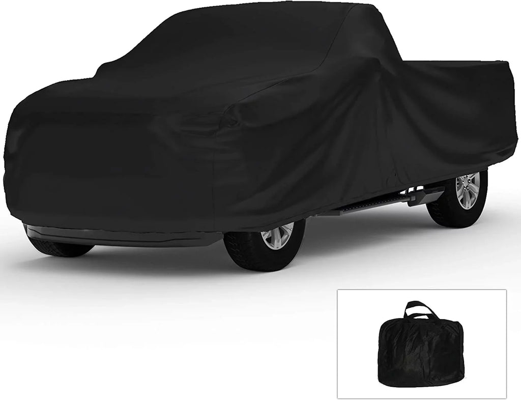 Indoor Truck wrap suitable with 2020 Chevrolet Silverado 2500 Crew Cab, 8 Ft Bed - Black Satin - Ultra Soft Indoor Material - Keep Vehicle Looking Between Use - Includes Storage Bag