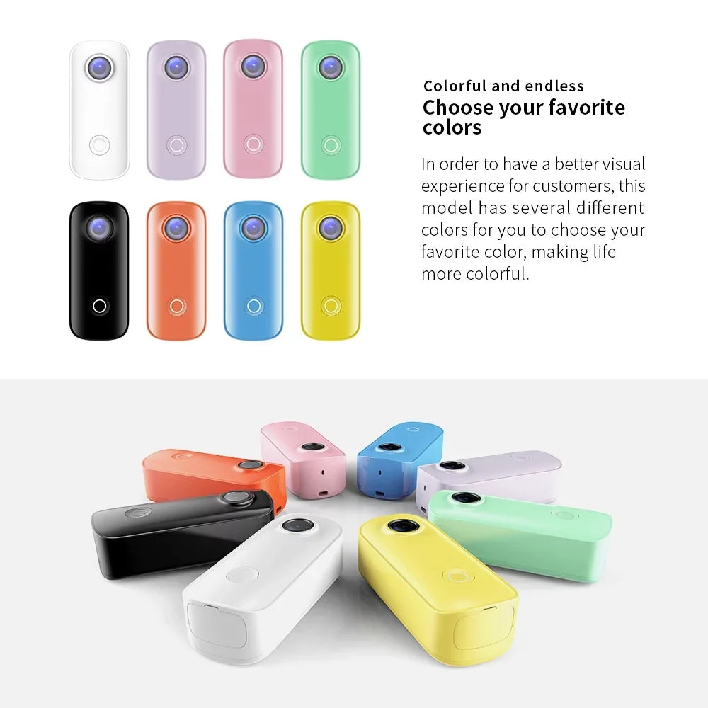 SJCAM C100  Action  1080P30fps Digital Video  30M Waterproof Magnetic Body Built-in Battery WiFi Connection APP Sharing with Waterproof Case Back Clip Lanyard