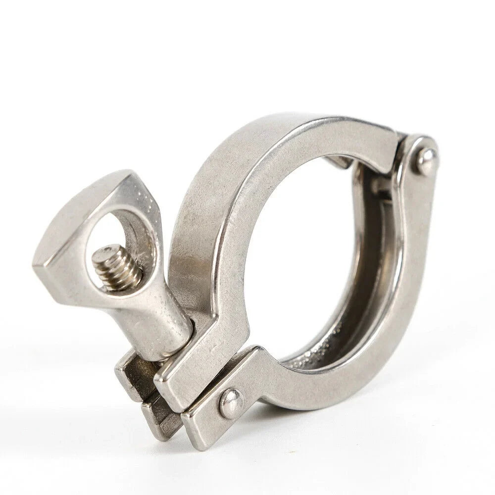 10PCS Stainless Steel Quick-loading Clamp for Machine Tools，Ships, Sewage Treatment moisture Oil Gas for Soft or Hard Pipe Links