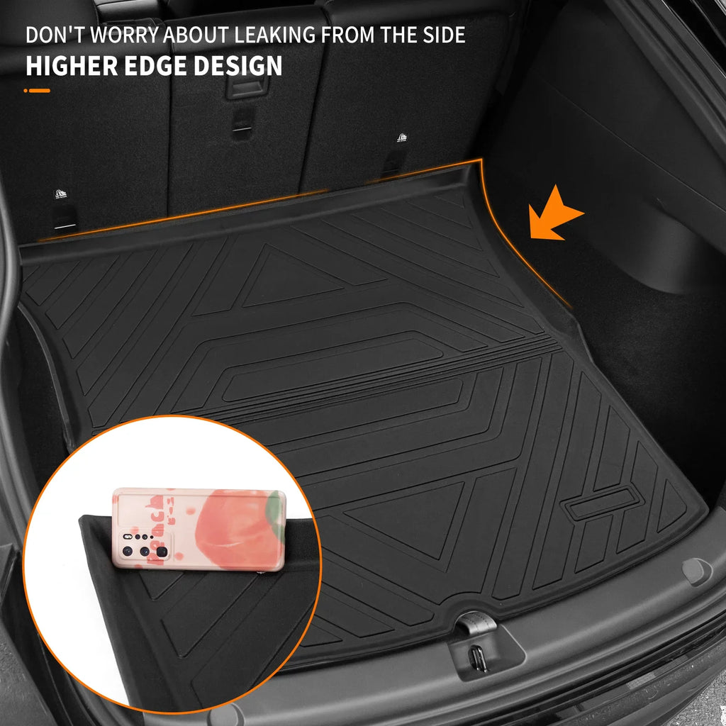 Fit 2020 2021 2022 2023 Tesla Model Y Floor Mats Trunk Mats All elements Cargo Liners for Tesla Model Y Accessories (Trunk Mats+Floor Mats)