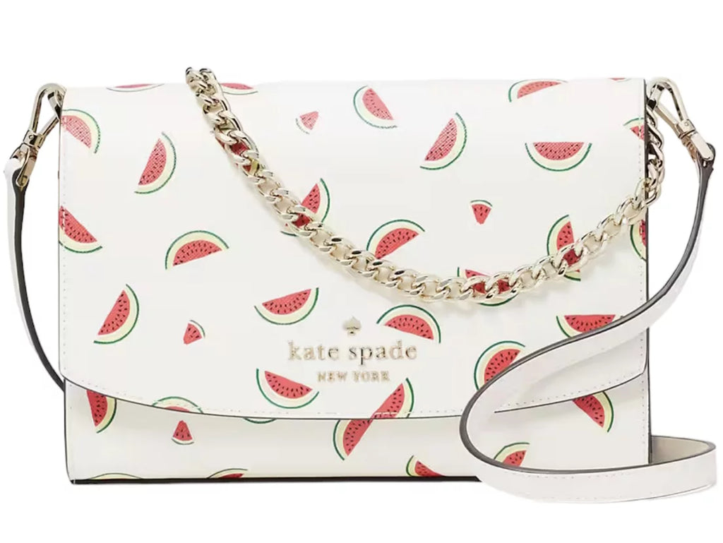 Kate Spade Staci Carson Convertible Watermelon Party Crossbody Cream Multi