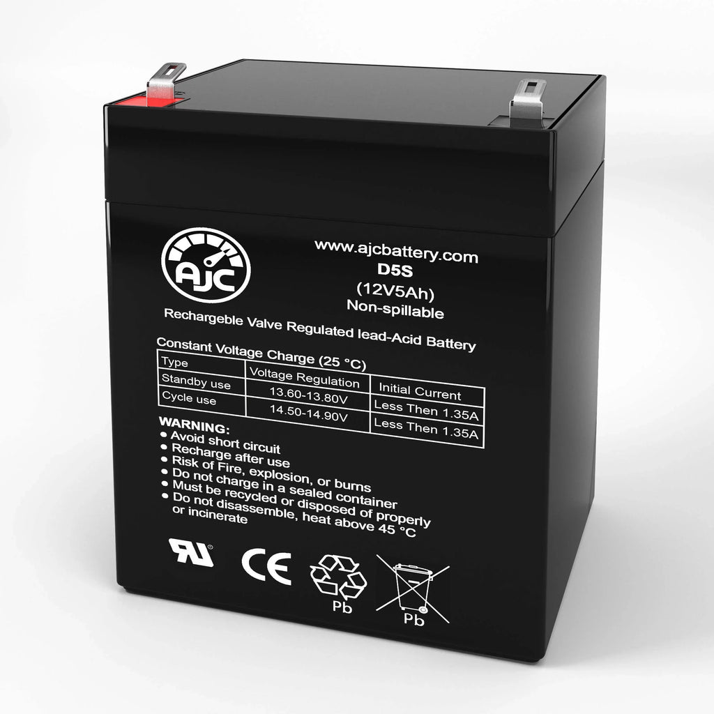 AJC Battery matching with Aosom Kids Motorcycle Dirt Bike Electric 12V 5Ah Ride-On Toy Replacement Battery