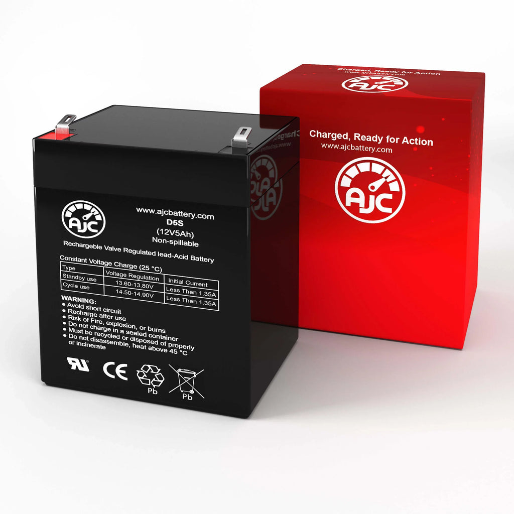 AJC Battery matching with Aosom Kids Motorcycle Dirt Bike Electric 12V 5Ah Ride-On Toy Replacement Battery