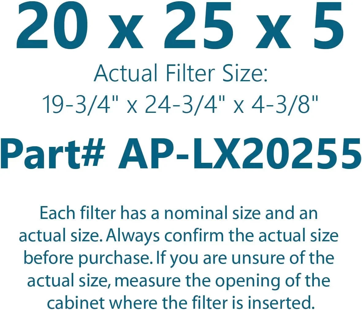 20X25x5 (Actual Size: 19-3/4" X 24-3/4" X 4-3/8"), Pleated HVAC AC/Furnace Air Filters | Replacement For  FC100A1037, X6673, Carrier, & Bryant | MERV 11 | Pack Of 2
