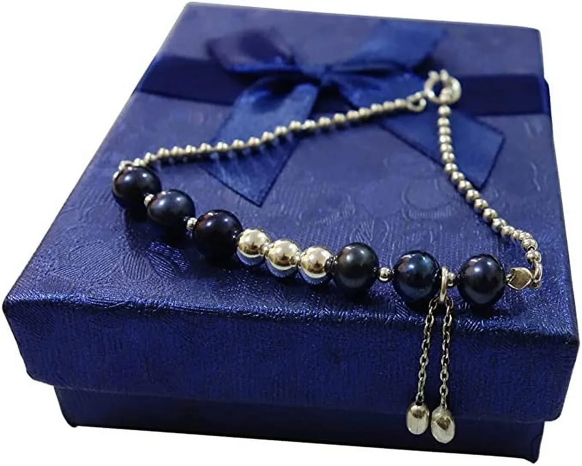 925 Sterling Silver Handmade Designer Bracelet for Women, Pearl Gemstone Fashion Bracelet, Gift Party Jewelry, String Of Beads Bracelet