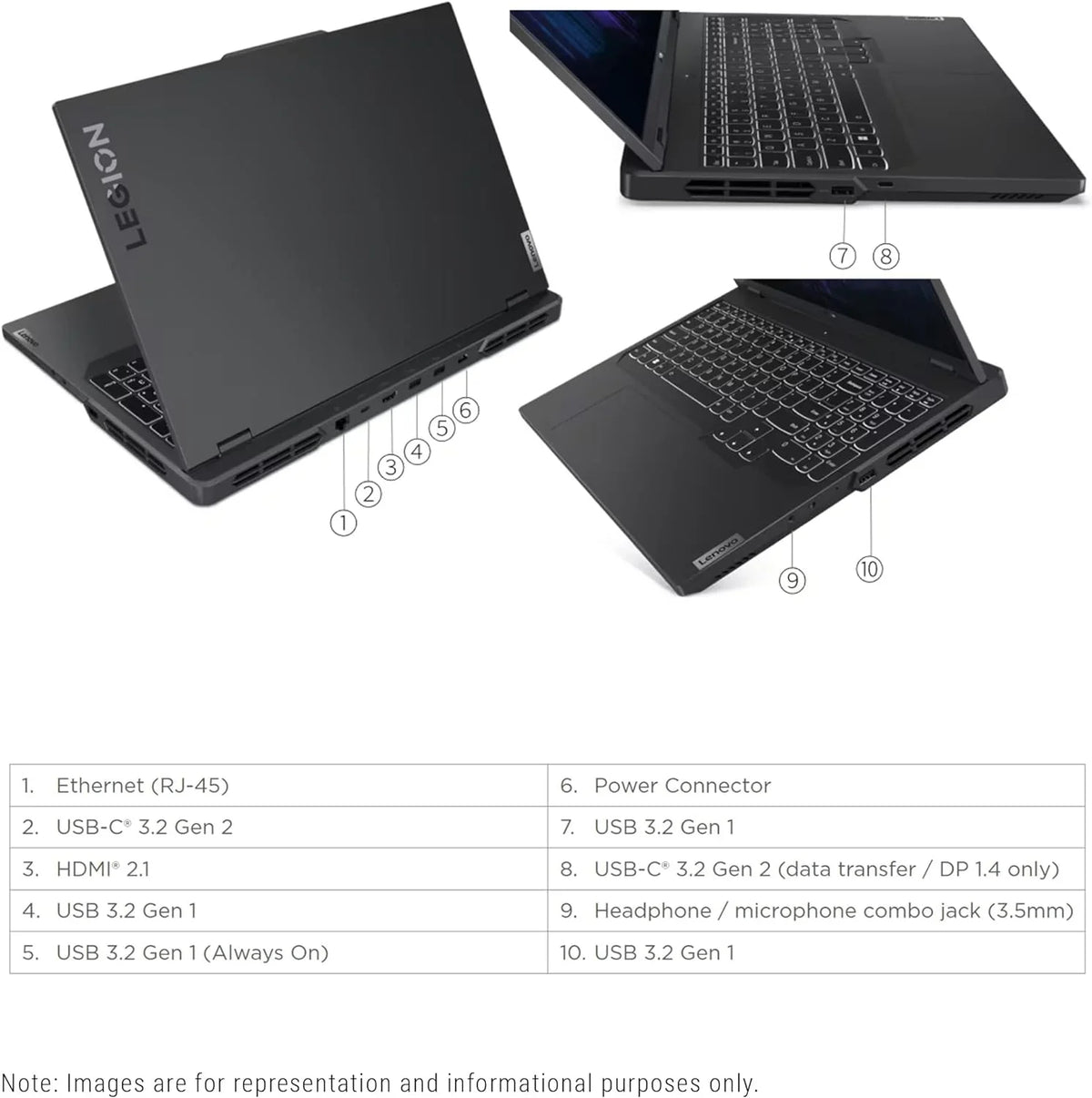 Legion Pro 5i Gaming Laptop, 13th Gen  Core i7-13700HX, 16 GB DDR5 Ram, 1 TB PCIe SSD, 16" WQXGA(2560x1600), Nvidia Geforce RTX 4060, Windows 11 Home