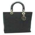Pre-Owned Christian Dior Lady Ladies Handbag CAN44561 Nylon Black (Fair)