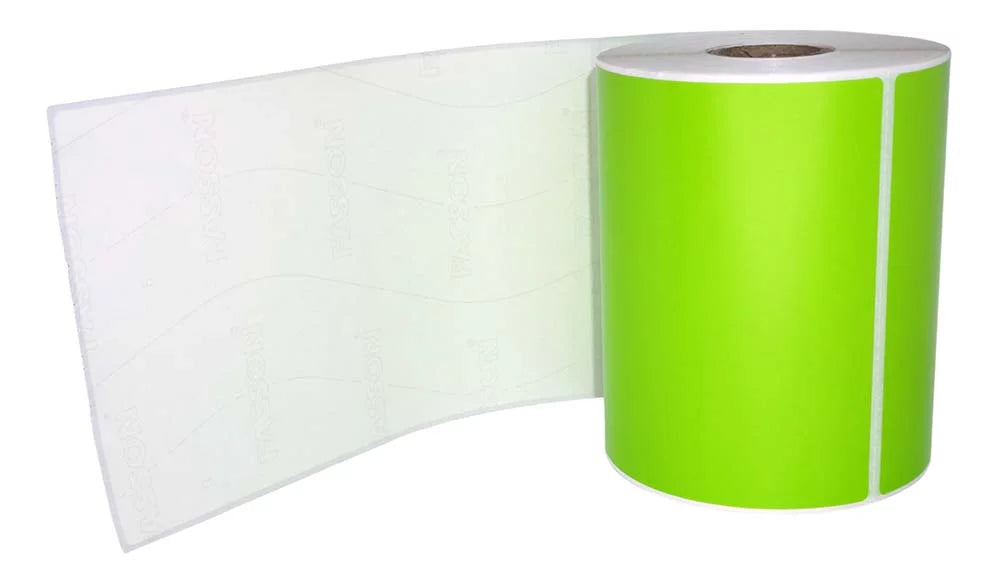 6 Rolls 4"x6" GREEN Color Direct Thermal Shipping Label suitable with Zebra Eltron Printers