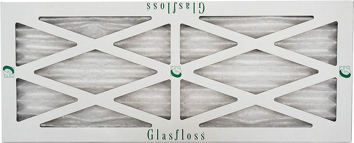 Glasfloss 8x14x1 - MERV 10 -Qty:12 - Furnace Air Filter - Made in USA (Actual Size: 7.5 x 13.5x7/8 inch)