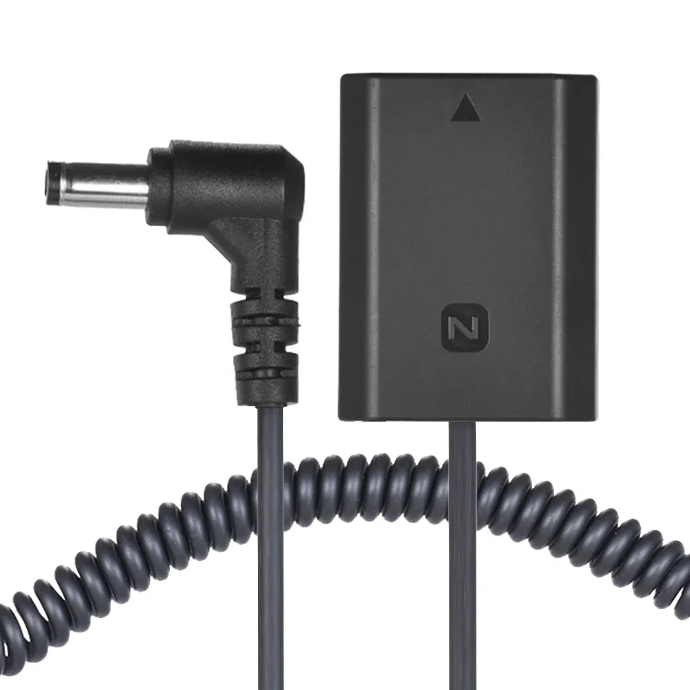 NP-FZ100 Dummy Battery Pack  Coupler Connector Cable, Adapter for  A7III A9 A7RIII A7SIII, Long-lasting  Solution