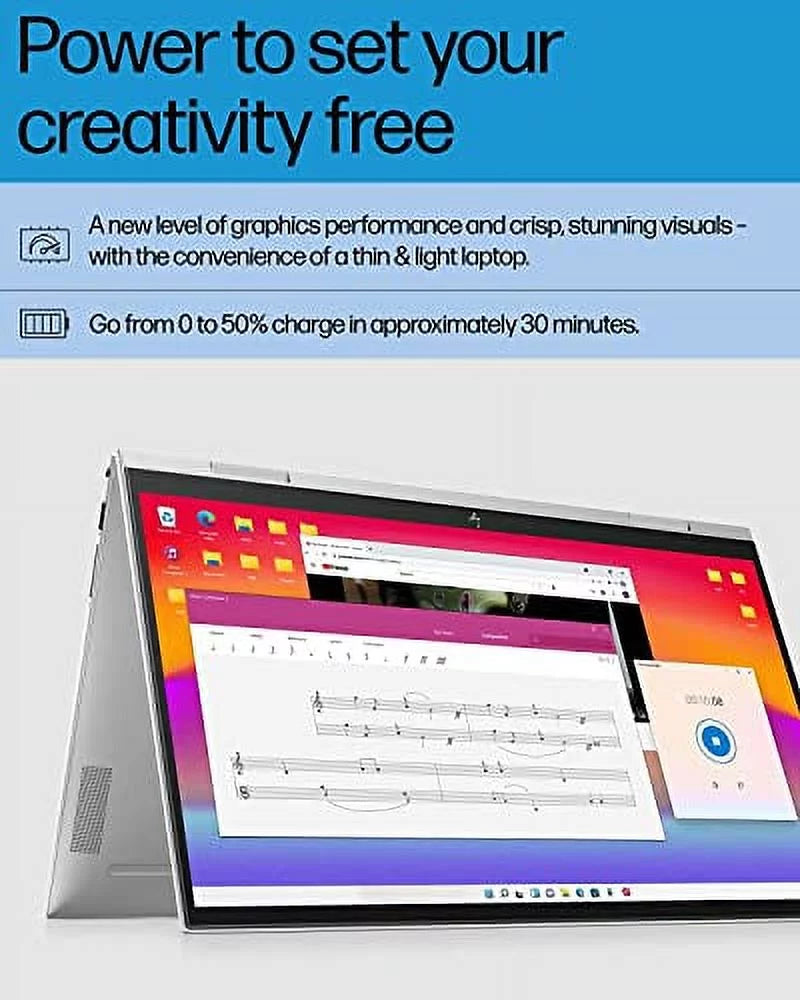 2022 Latest Envy X360 2-in-1 Laptop | 15.6" FHD IPS Touchscreen |  12-Core i7-1260P | 32GB DDR4 1TB NVMe SSD | WiFi 6 | Thunderbolt4 | HDMI2.1 | Backlit KB | Fingerprint | Windows 11 Home