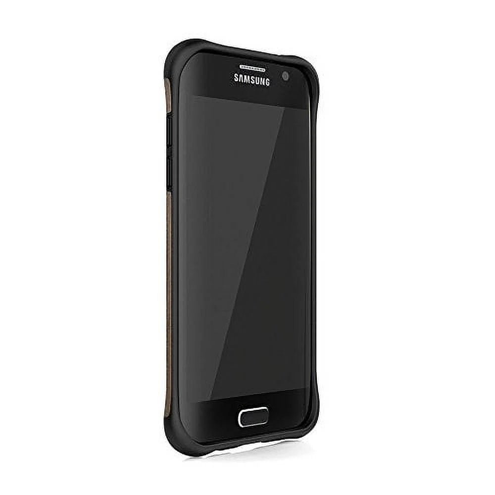 UT1689-B20N  Galaxy S7 edge Urbanite Select Case, Black/Dark Ash Wood. Ballistic Case Co