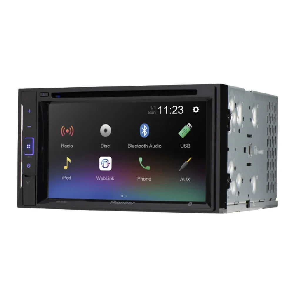 KIT4904 Bundle for 2008-2015 Nissan Frontier W/ Pioneer Double DIN Car Stereo with Bluetooth/Backup Camera/Installation Kit/in-Dash DVD/CD AM/FM 6.2" WVGA Touchscreen Digital Media Receiver