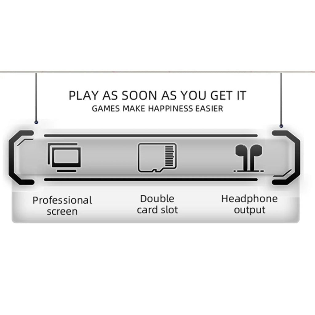 Open Source Game Console with Rechargeable Battery & Long Endurance for Extended Playtime