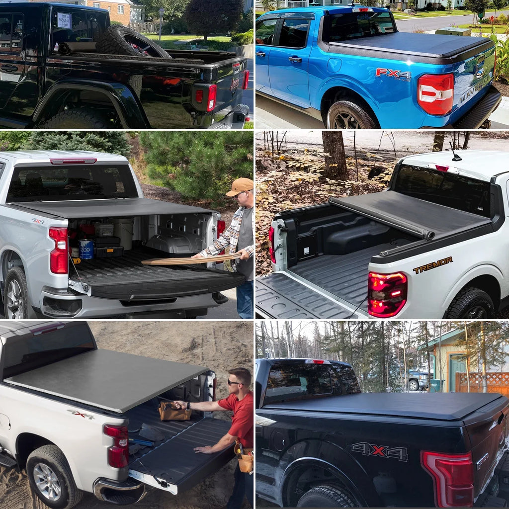 Kikito Vinyl Soft Roll-Up Tonneau wrap Truck Bed for 2022-2024 Tundra 5.6FT (66.7") Bed w/o Trail Edition (for Models Without The Deck Rail System)