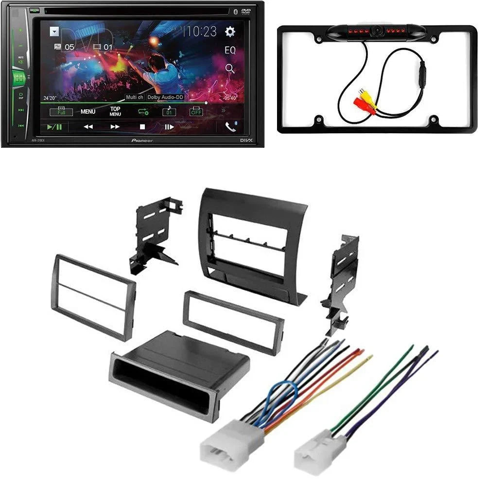 KIT4950 Bundle for 2005-2011  Tacoma W/ Pioneer Double DIN Car Stereo with Bluetooth/Backup Camera/Installation Kit/in-Dash DVD/CD AM/FM 6.2" WVGA Touchscreen Digital Media Receiver