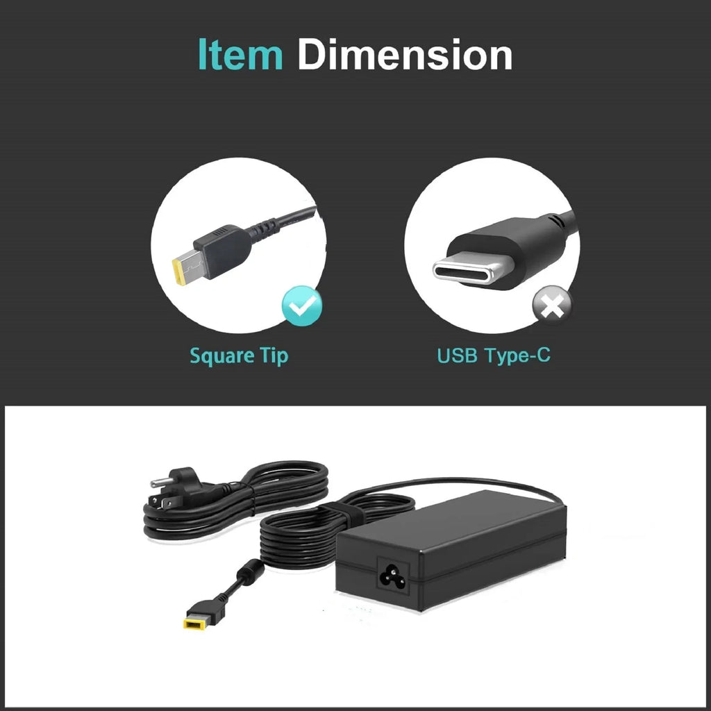 K-MAINS 135W AC Adapter Charger Power Cord Replacement for  Ideapad Y40-70 Y50-70 Supply Cord
