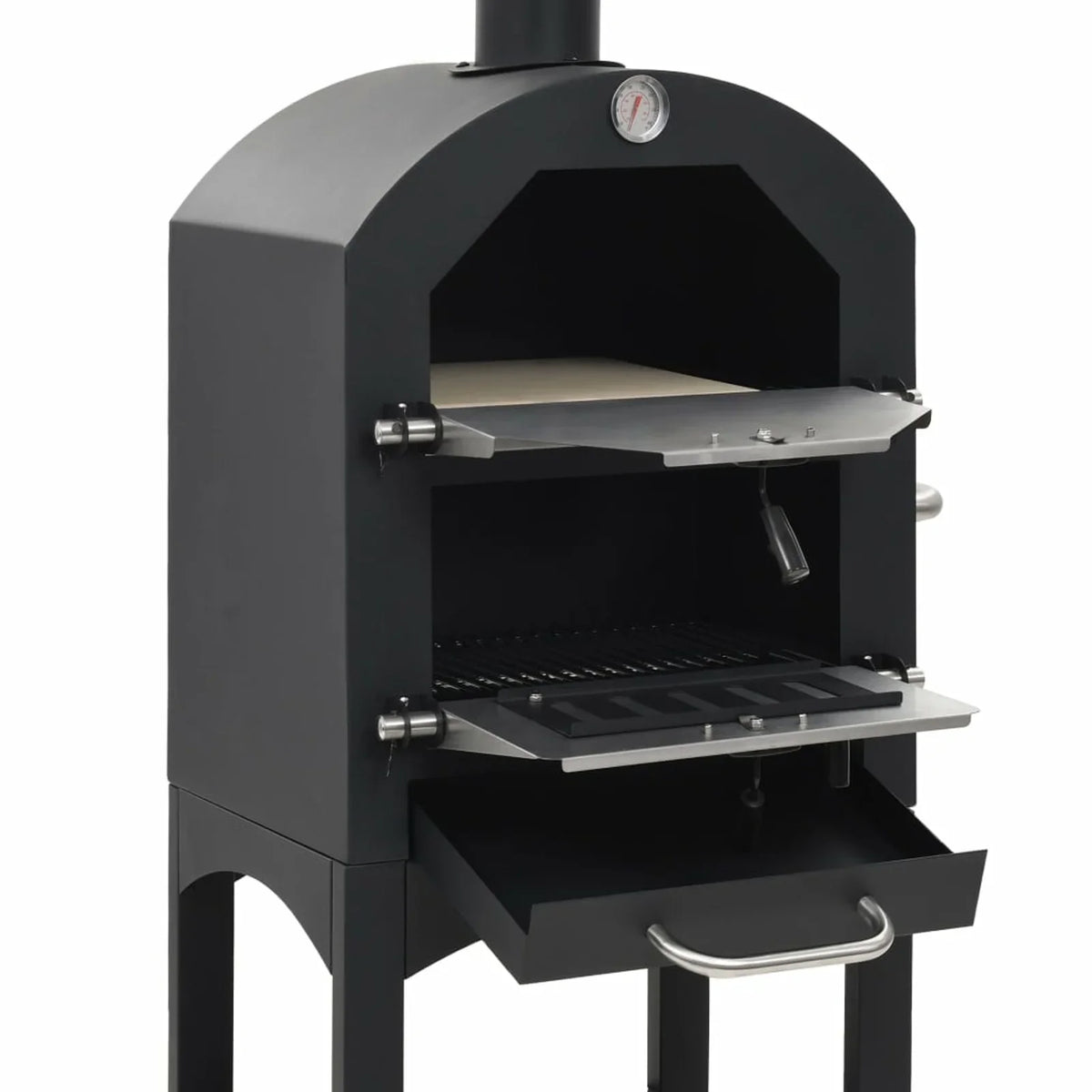 Suzicca Charcoal Fired  Pizza Oven with Fireclay Stone