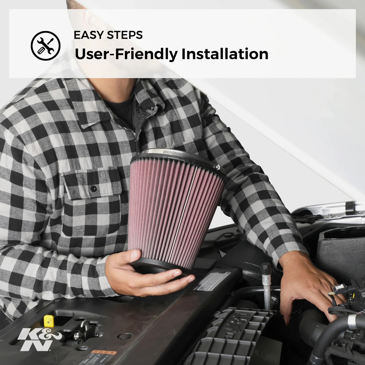 K&N Engine Air Filter: High Performance, Premium, Washable, Industrial Replacement Filter, Heavy Duty: E-3670