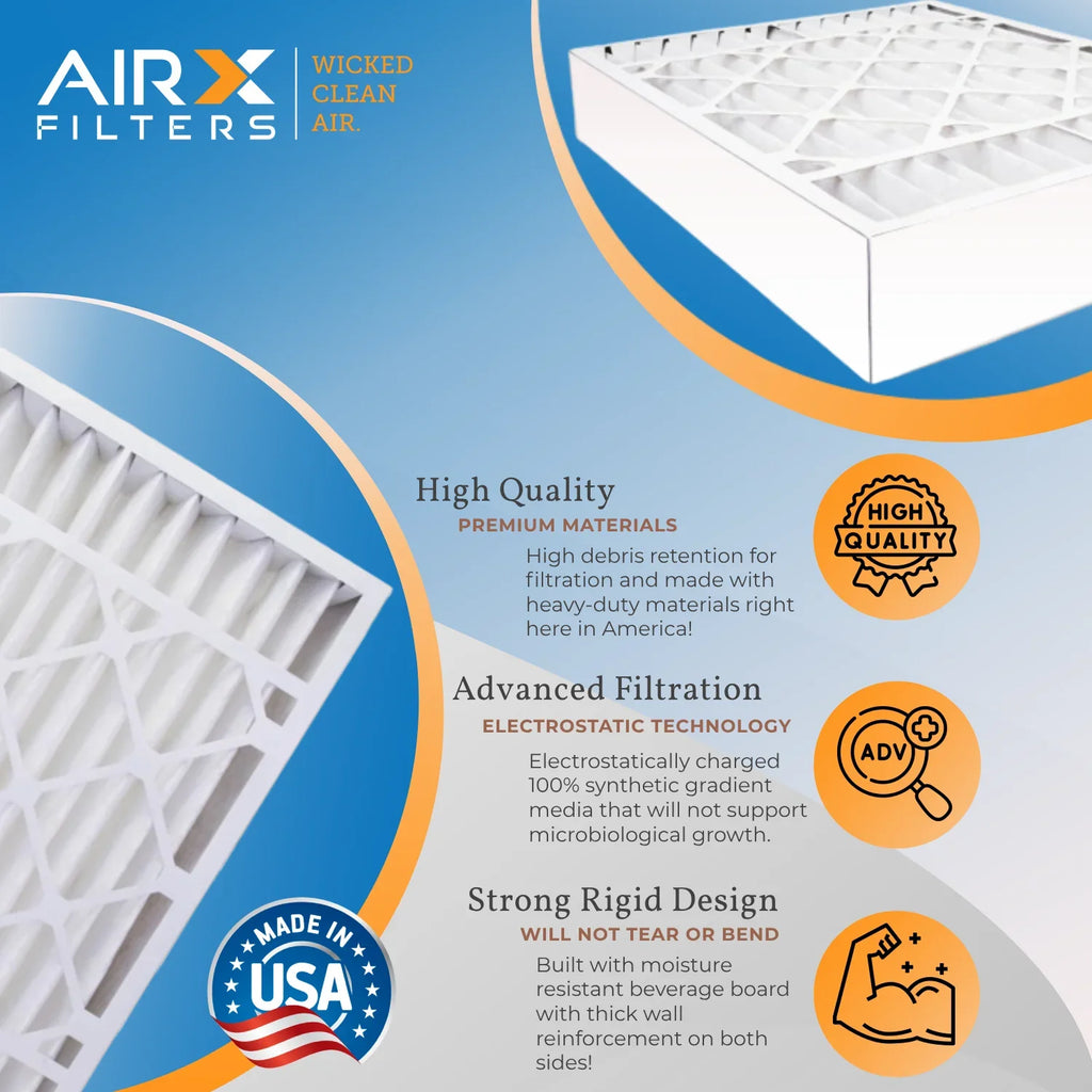20x20x5 Air Filter MERV 11 Comparable to MPR 1000, MPR 1200 & FPR 7 appropriate with Air Bear 259112-103 Premium USA Made 20x20x5 Furnace Filter 2 Pack by AIRX FILTERS WICKED CLEAN AIR.