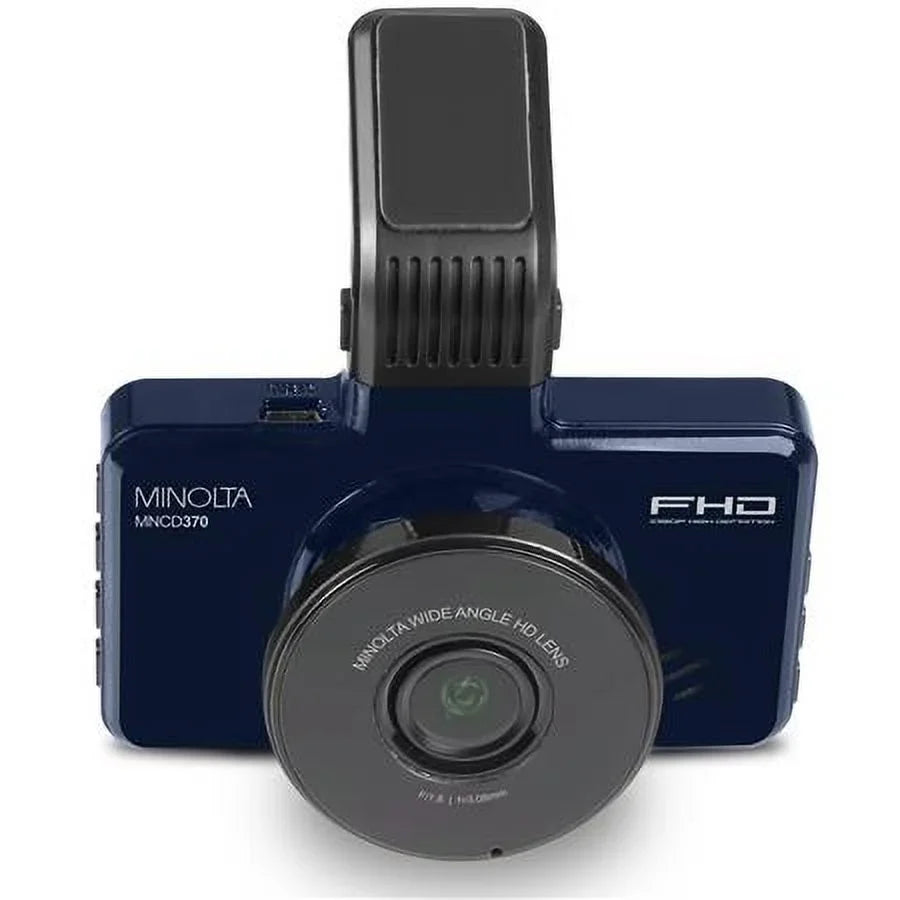 MNCD370 12MP Full HD 3" LCD Screen Dash Camera, Blue